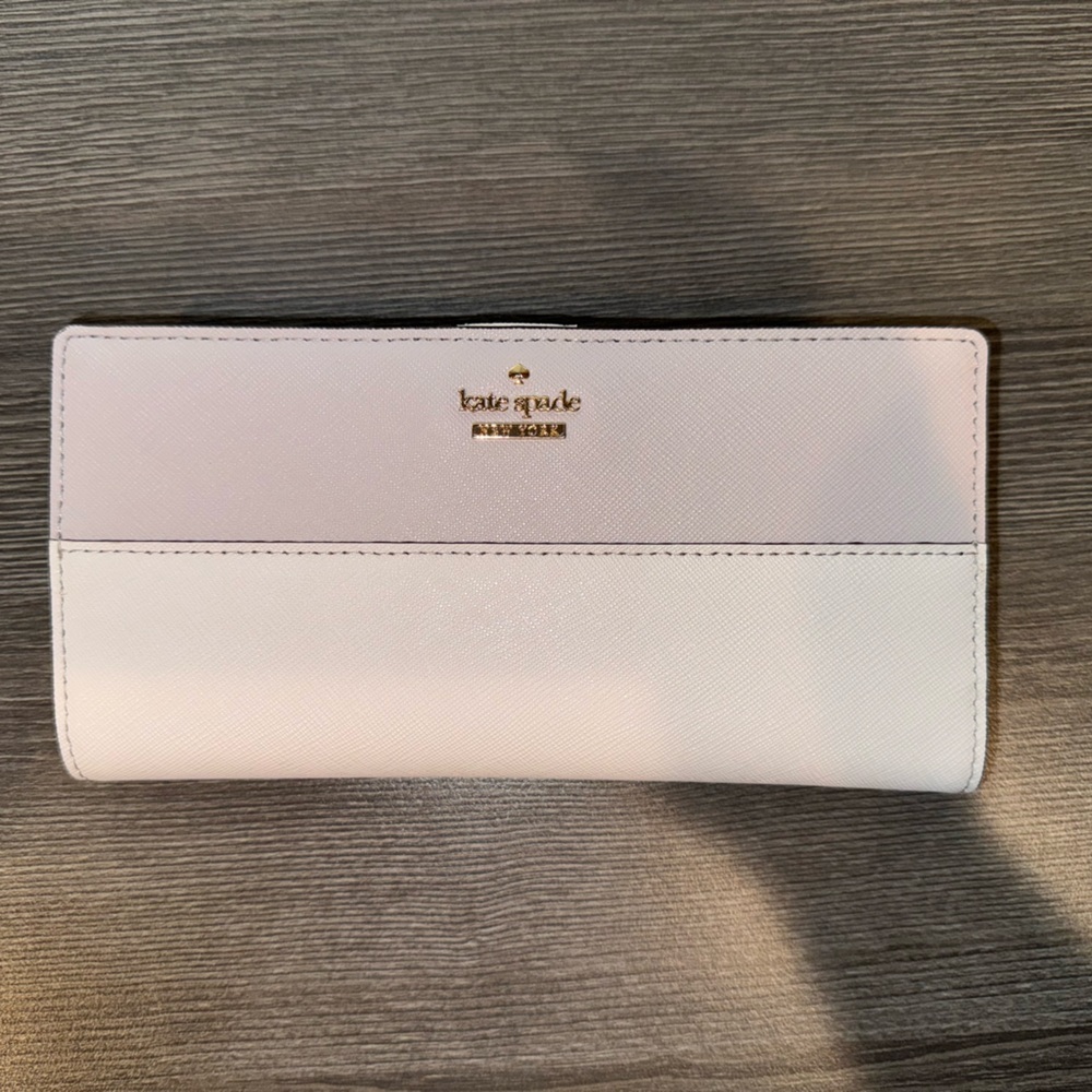 Like New, Kate Spade Colorblock Large Slim Bifold Wallet